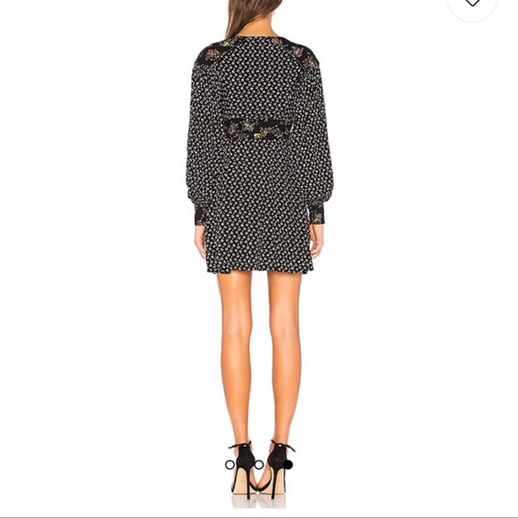 FREE PEOPLE Wonderland Mini Dress in Black - Picture 5 of 10